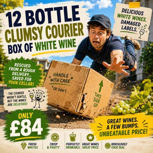 The Clumsy Courier 12 Bottle White Wine Case