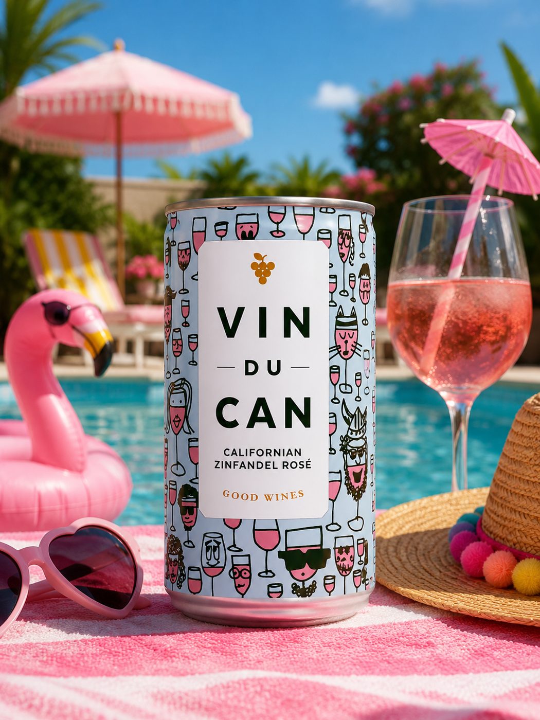 Vin du Can Californian Zinfandel Rose 18.7cl 9%