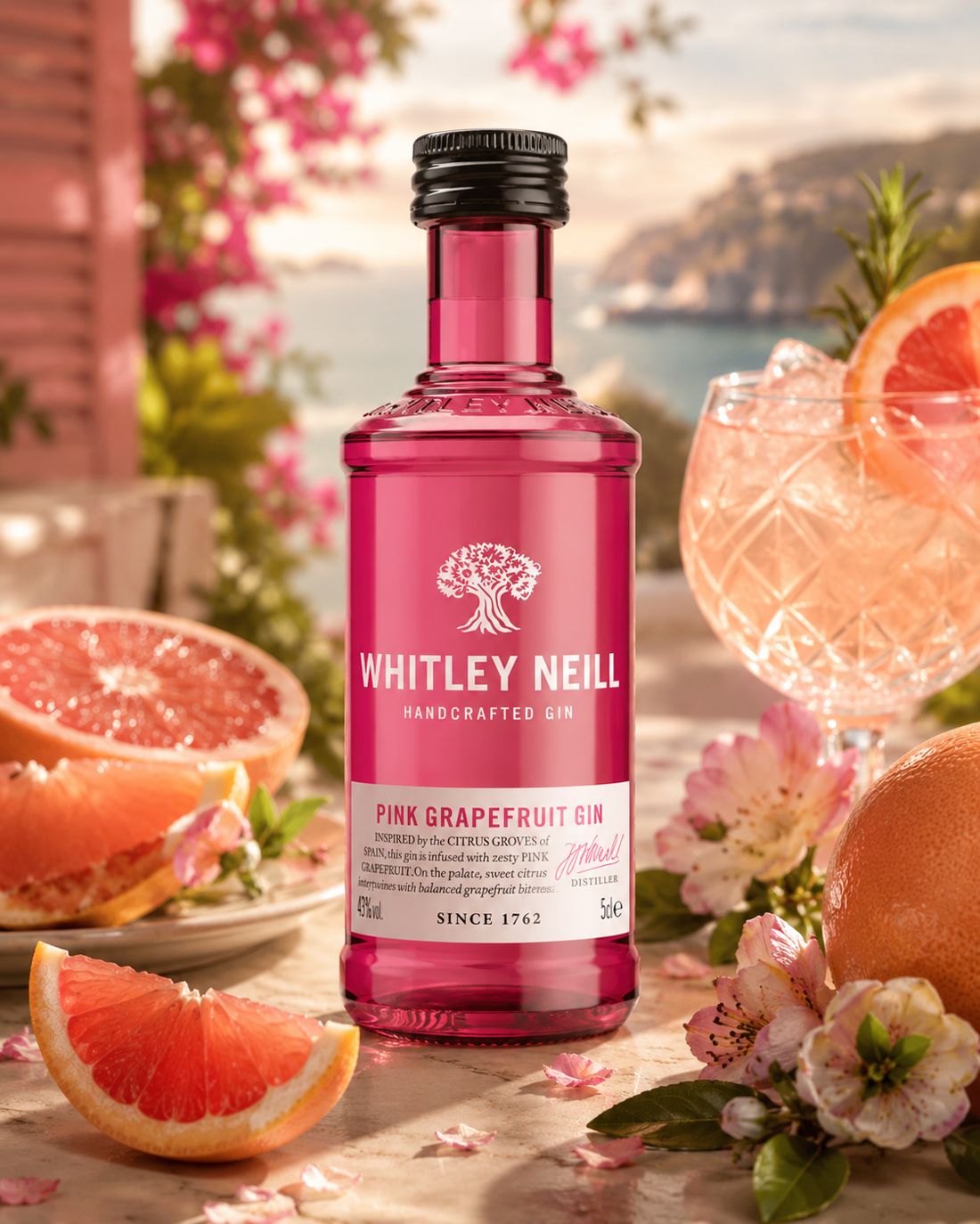 Whitley Neill Pink Grapefruit Gin Miniature 5cl 41.3%