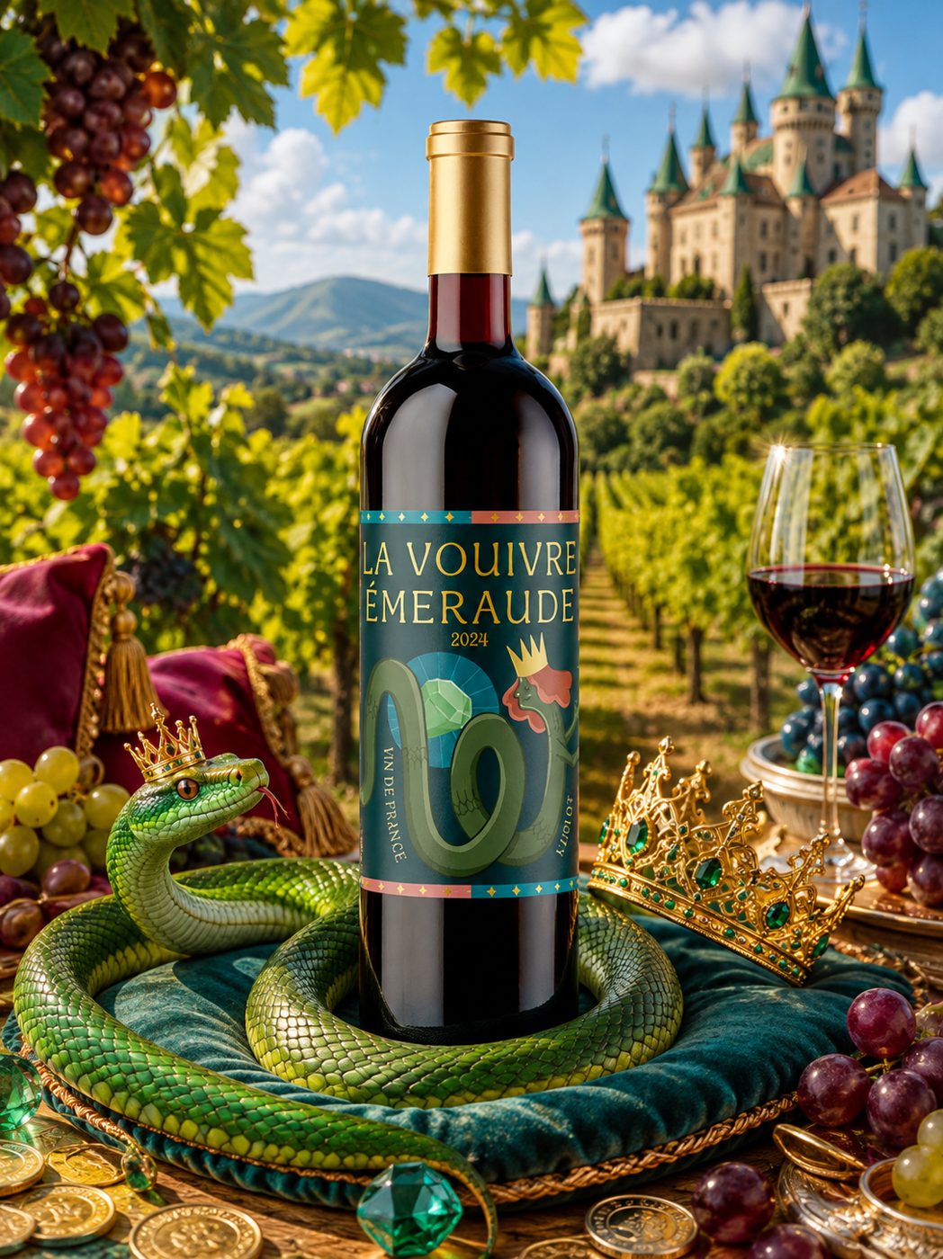 La Vouivre Emeraude Merlot 2024 Domaine Montariol Degroote 13%