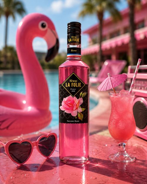 Combier La Folie Rose Syrup 70cl