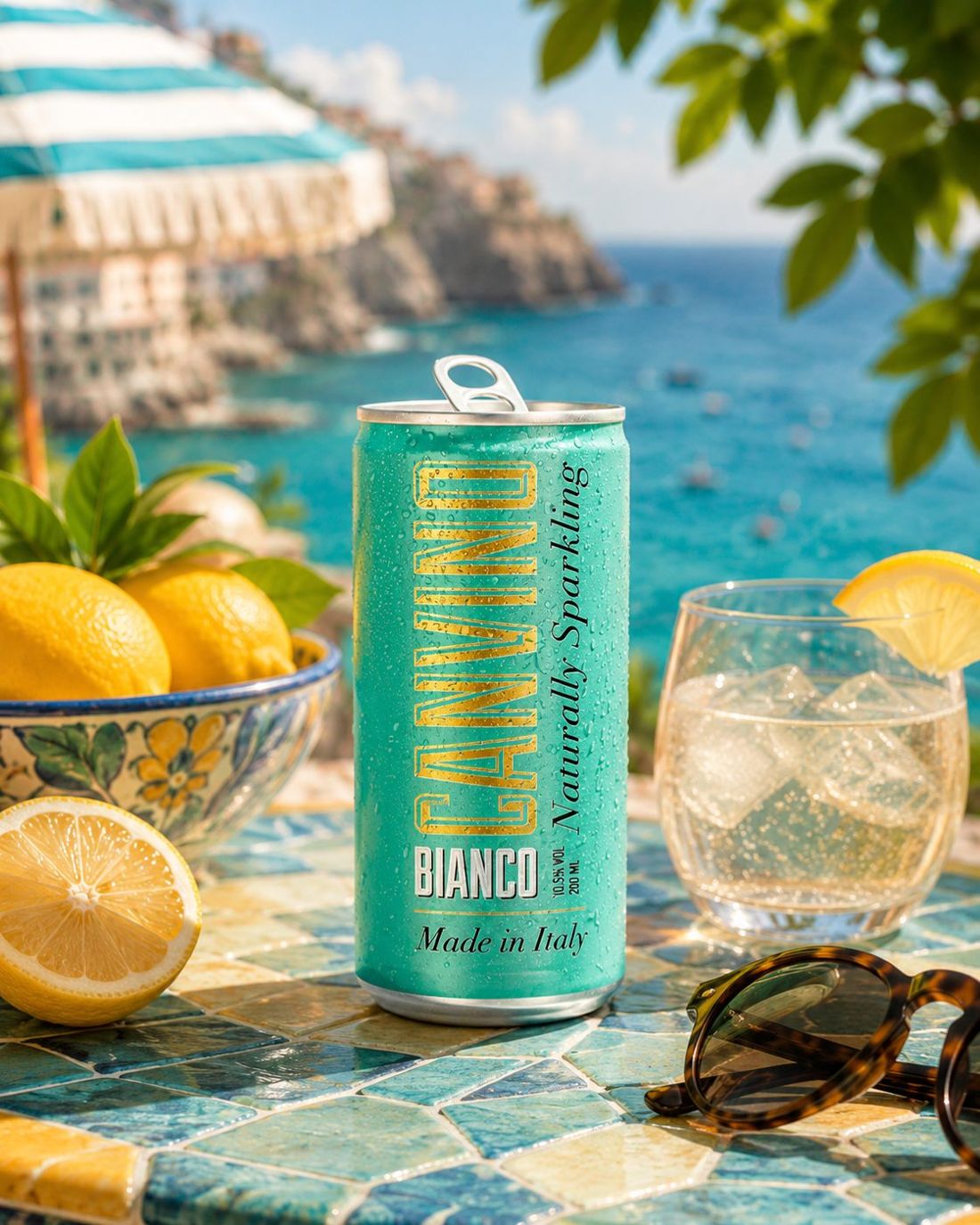 Canvino Bianco Semi Sparkling Italian Wine 20cl 10.5%