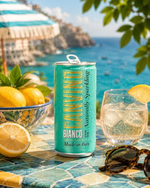 Canvino Bianco Semi Sparkling Italian Wine 20cl 10.5%
