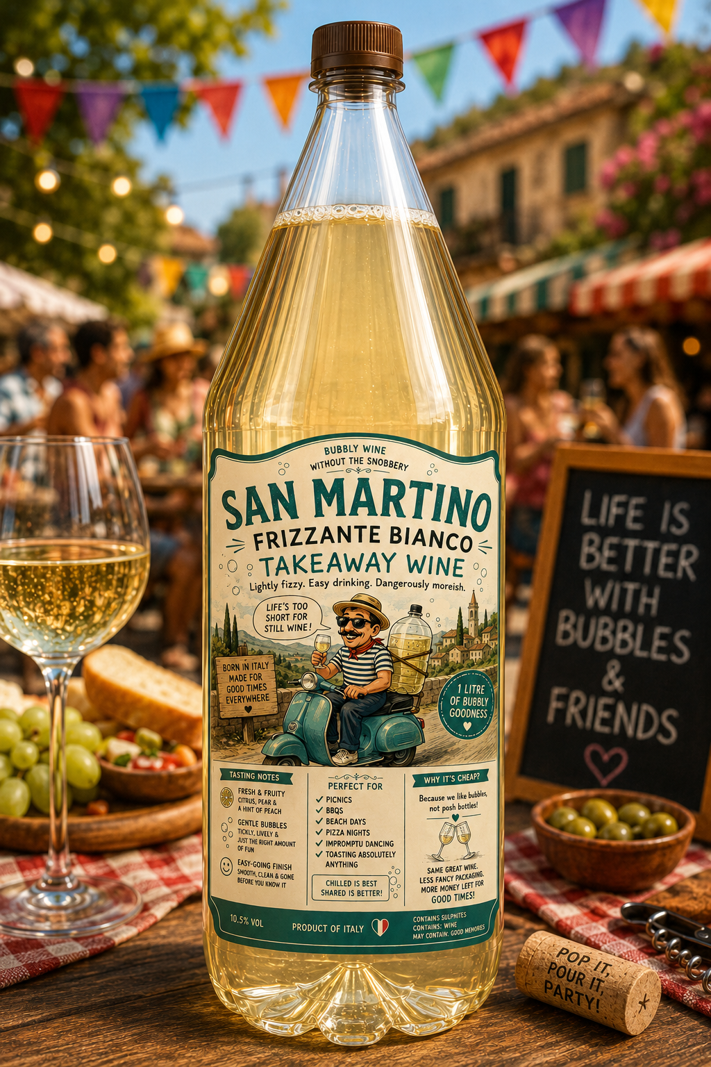 San Martino Frizzante Bianco 1 Litre