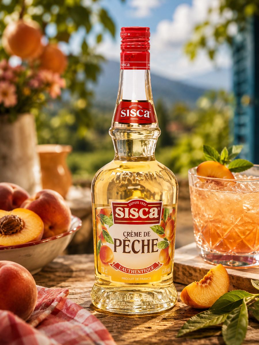 Sisca Creme de Peche Peach Liqueur 70cl