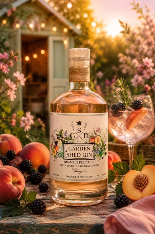 Garden Shed Bramble Peach Gin 70cl 40%