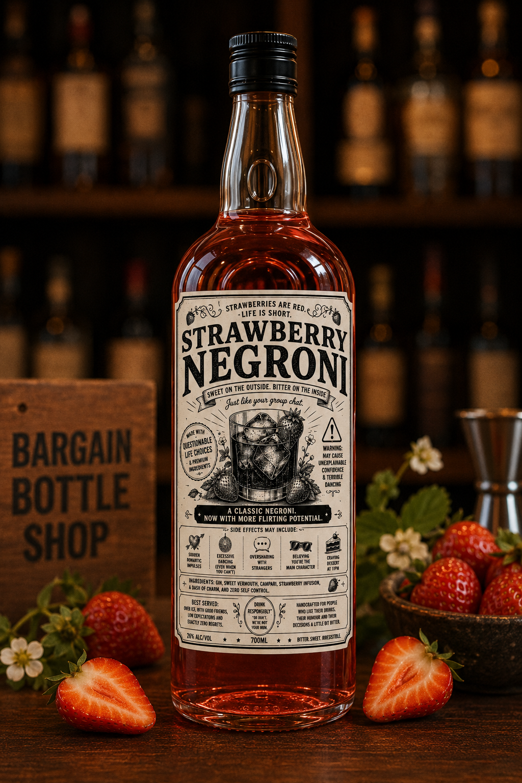 Strawberry Negroni 75cl