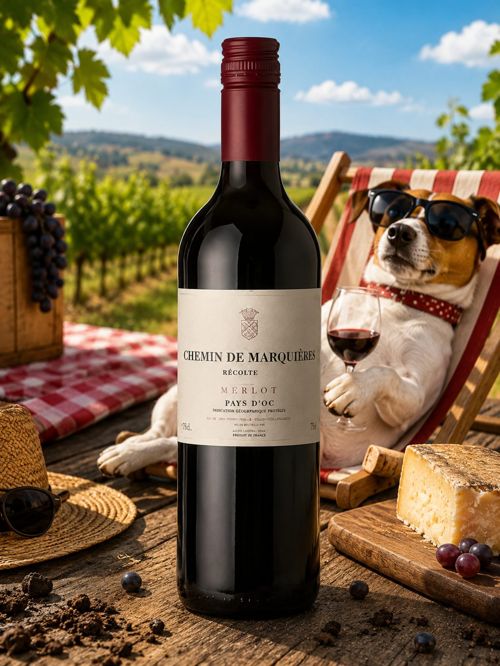 Chemin De Marquiere Merlot Pays D'oc 2024 13.5%